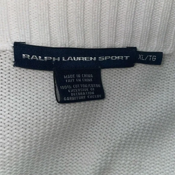 Ralph Lauren Sport Full Zip Sweater XL - Picture 2 of 3